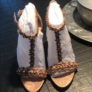 Rose gold INC six 8 heels